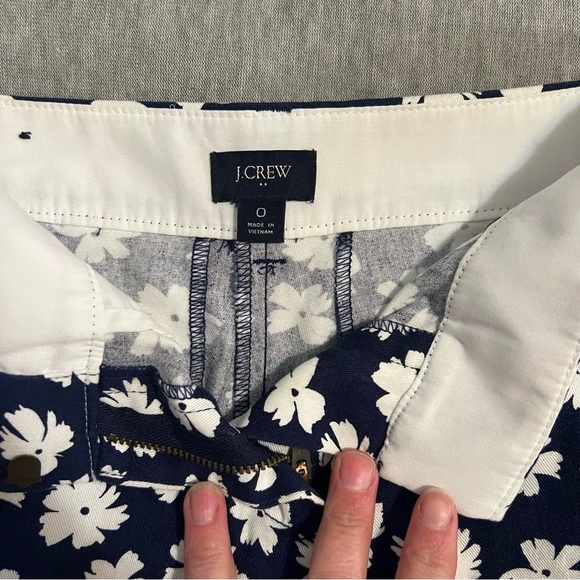 J. Crew Blue and White Floral Shorts - Picture 3 of 6
